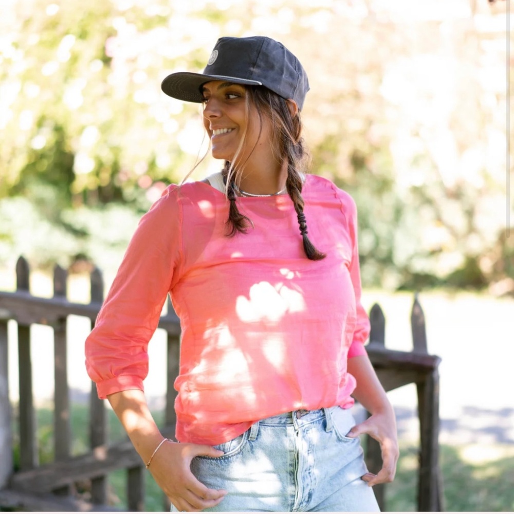 The Sage Top in Coral — by We Are Stories